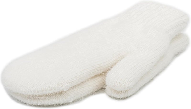 FGSS Winter Warm Mittens for Women Men - Soft Faux Rabbit Fur Mittens Elastic Cuff Stretchy Knit Gloves Cold Weather - Image 2